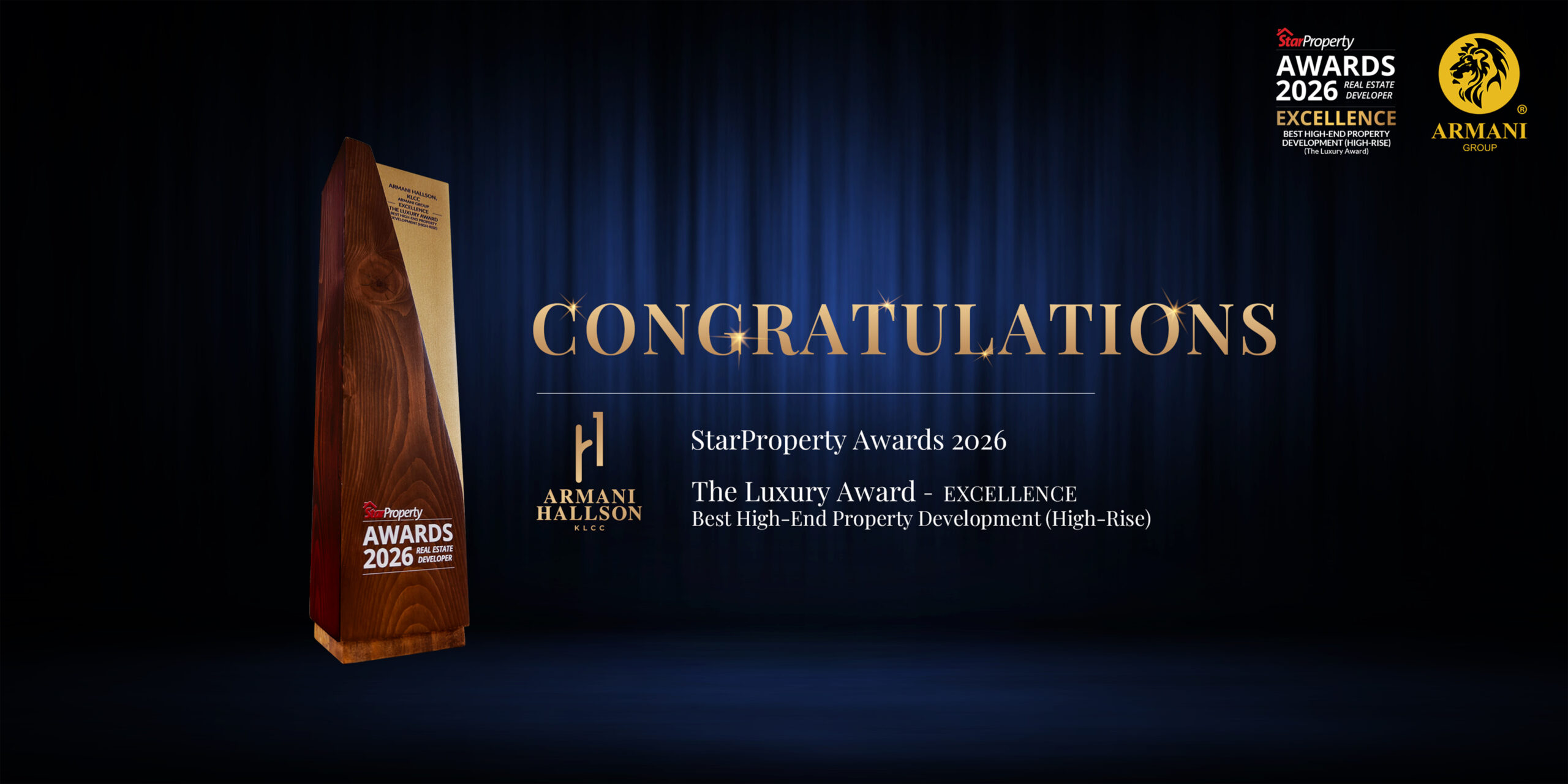 Armani Hallson KLCC won Starproperty Award 2026